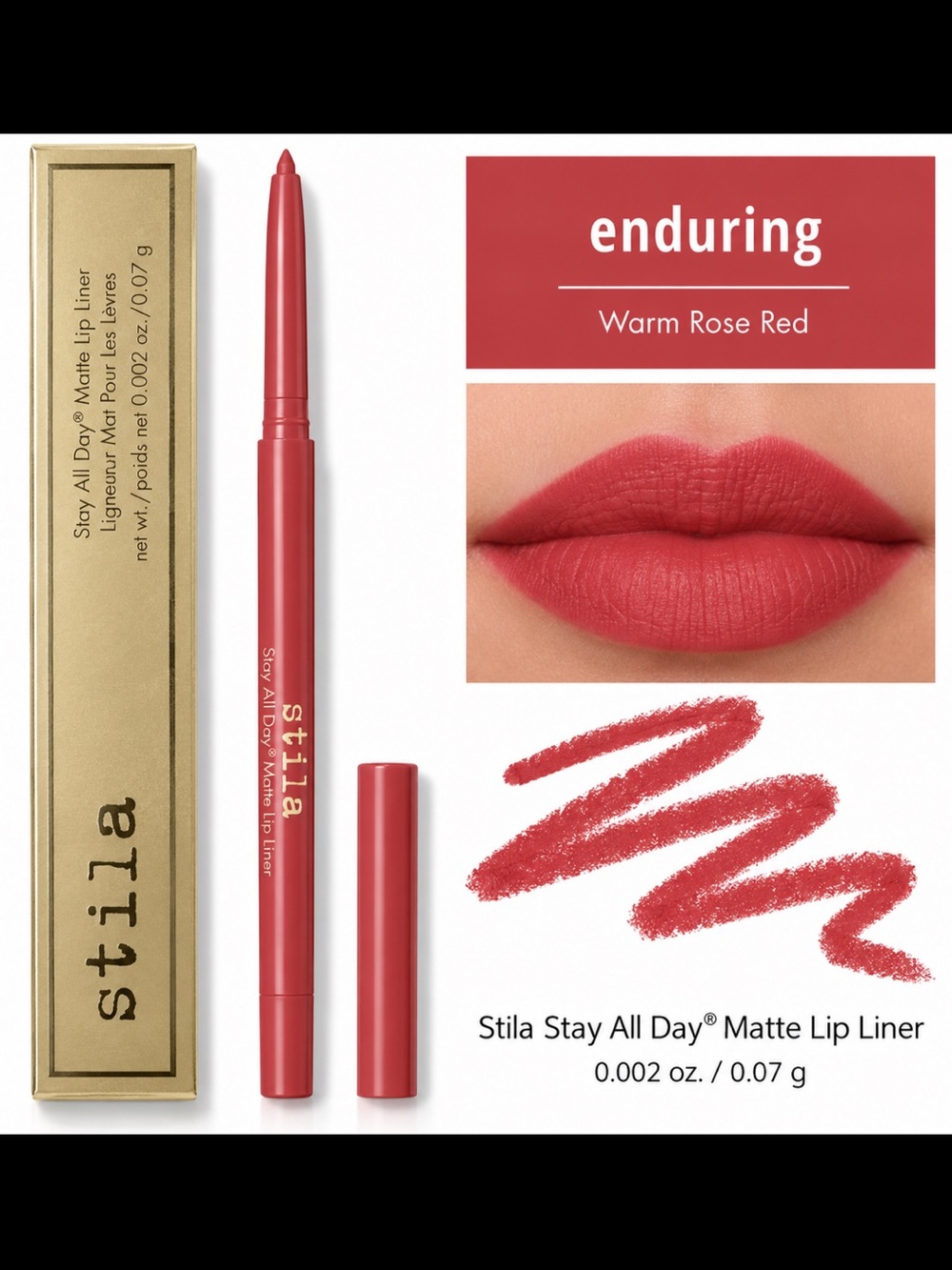 Stila Stay All Day Matte Lip Liner – Enduring – NIB